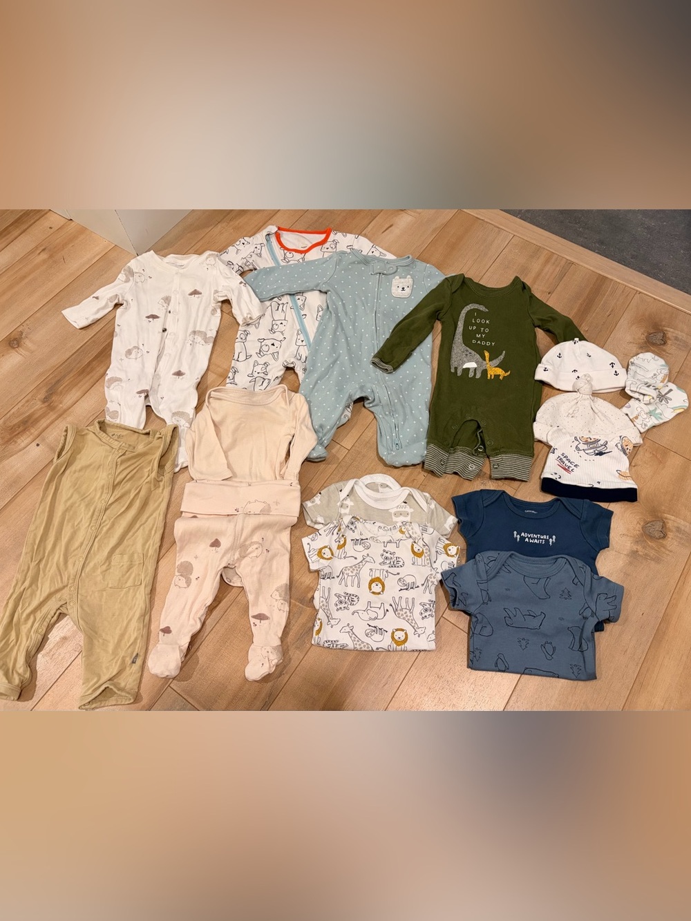 Mixed Neutral & Green Baby Boy NEWBORN Lot